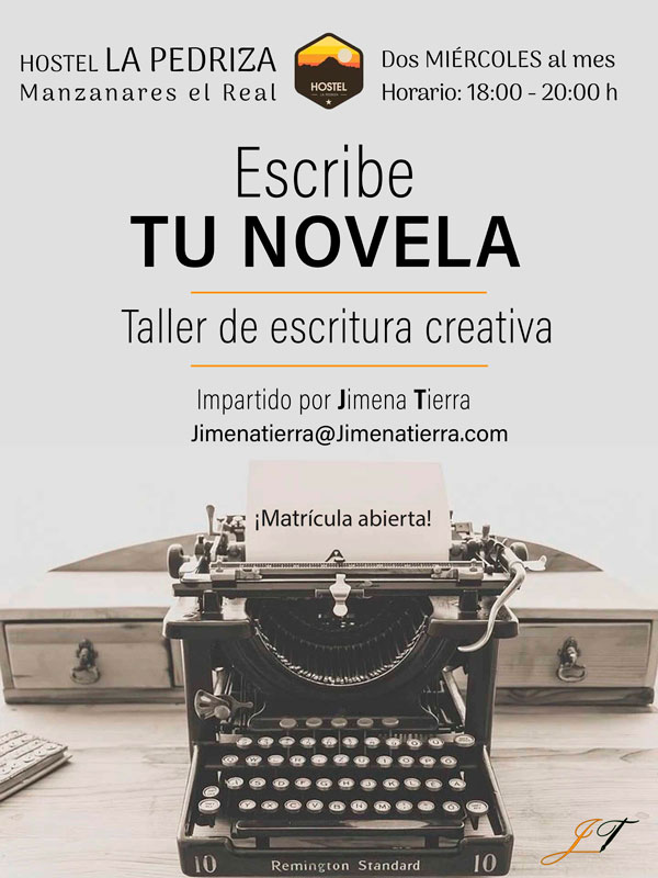Escribe tu novela – Taller presencial de Escritura creativa en Manzanares el Real (Madrid)